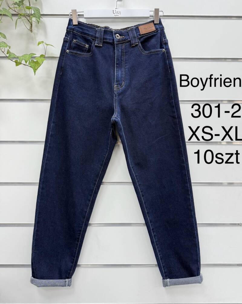 Spodnie damskie jeansy Roz XS-XL, 1 Kolor Paczka 10 szt